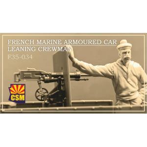 Copper State Models: 1/35; French marine armoured car leaning crewman