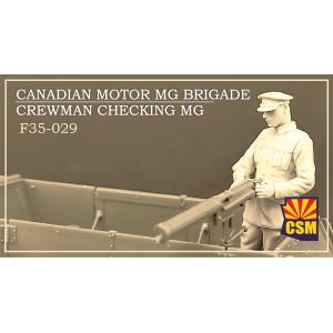 Copper State Models: 1/35; Canadian Motor MG Brigade Crewman Checking MG