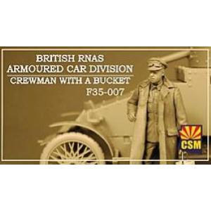 Copper State Models: 1/35; British RNAS Armoured Car Division  crewman with bucket