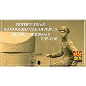 Copper State Models: 1/35; British RNAS Armoured Car Division seated crewman