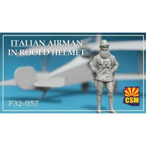 Copper State Models: 1/32; Italian Airman in Roold crash helmet