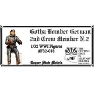 Copper State Models: 1/32; Gotha Bomber German 2nd Crew Member N.2