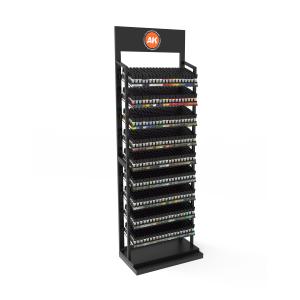 AK INTERACTIVE: REAL COLORS 17ml AK MODULAR DISPLAY (26 Standard Colors + 24 Civil Colors + 130 Military Colors + New Rack Included) NEW RACK INCLUDED