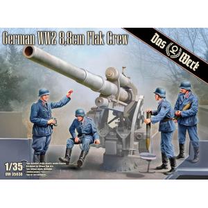 DAS WERK: 1//35; German WW2 8.8 cm Flak Crew (4 fig.)