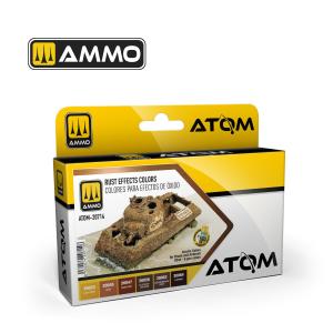AMMO of MIG: ATOM Rust Effects Colors Set (6 colori per set)