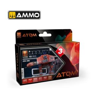 AMMO of MIG: ATOM Gravity Set 3 - Red (6 colori per set)