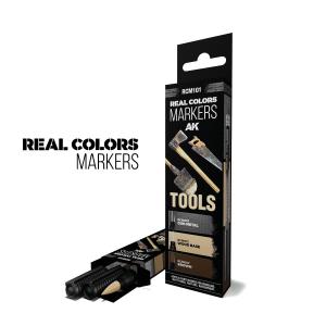 AK INTERACTIVE: REAL COLORS MARKERS TOOLS - SET 3 REAL COLORS MARKERS
