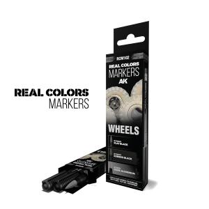 AK INTERACTIVE: REAL COLORS MARKERS WHEELS - SET 3 REAL COLORS MARKERS