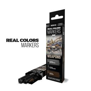 AK INTERACTIVE: REAL COLORS MARKERS WEAPONS - SET 3 REAL COLORS MARKERS