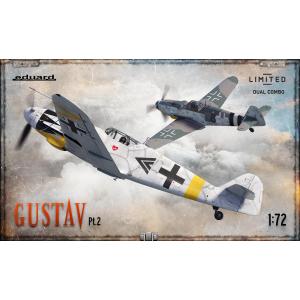 EDUARD: 1/72; GUSTAV pt.2 DUAL COMBO The Limited edition of the kit of the famous German WWII fighter aircraft Bf 109G