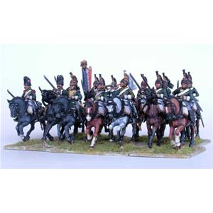 Perry Miniatures: 28mm; Plastic French Napoleonic Line Dragoons (13 mounted, 8 dismounted)