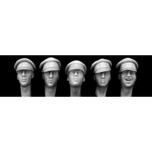 HORNET: 5 heads wearing British WW1 field caps