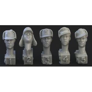 HORNET: 5 heads, Ger. winter caps with visors
