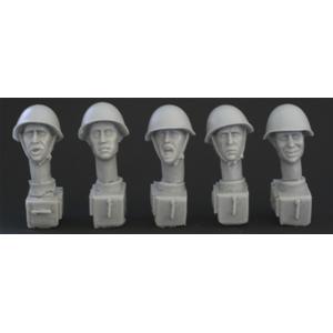 HORNET: 5 heads, Soviet WW2 helmet