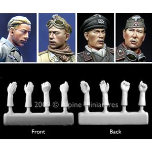 Alpine Miniatures: 1/35; Panzer Crew Heads & Hands #2