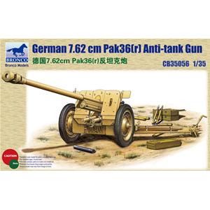 Bronco Models: 1/35; cannone tedesco anti carro 76.2mm Pak36
