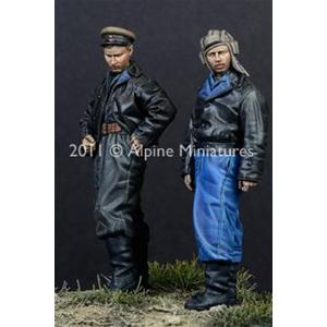 Alpine Miniatures: 1/35; Coppia Carristi Russi 1944/45