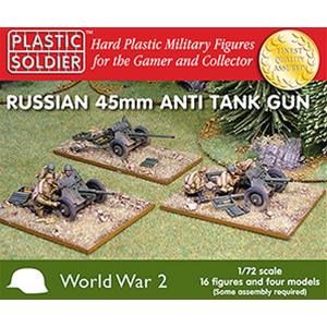 PLASTIC SOLDIER CO: 1/72 Cannoni Russi da 45mm