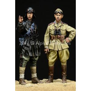 Alpine Miniatures: 1/35; WW2 Italian AFV Crew - Set 2 figures