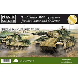 PLASTIC SOLDIER CO: carri TEDESCHI Panther D, A or G variants ad assemblaggio rapido (5 carri completi)